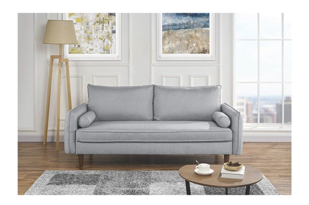 Slim grey cloth sofa - negotiable