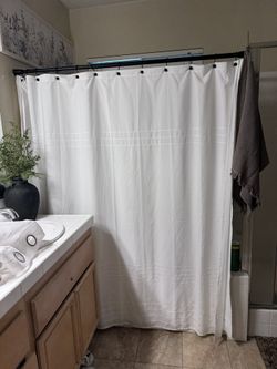 Shower Curtain & Rod 