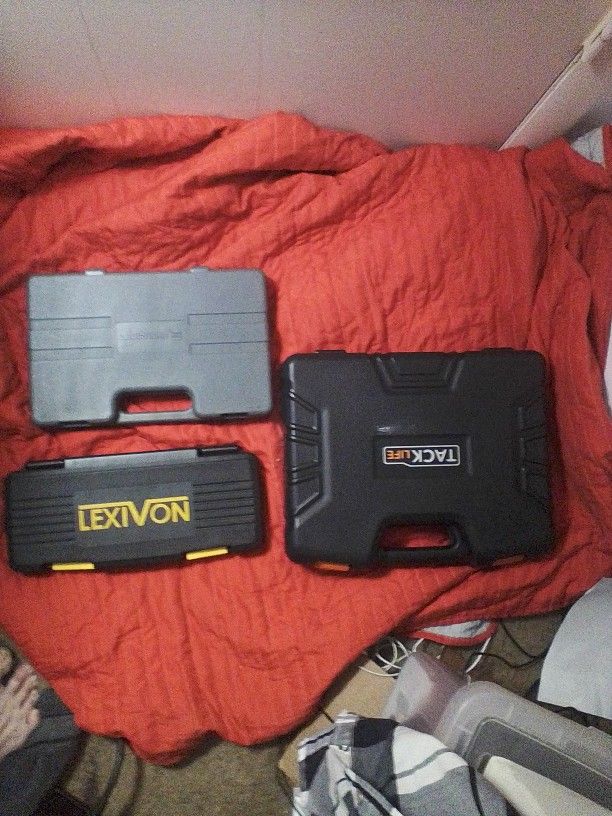 Evercraft Sockets And Wrench, Lexivon Heavy Duty, And Tacklife Screwdriver Set New