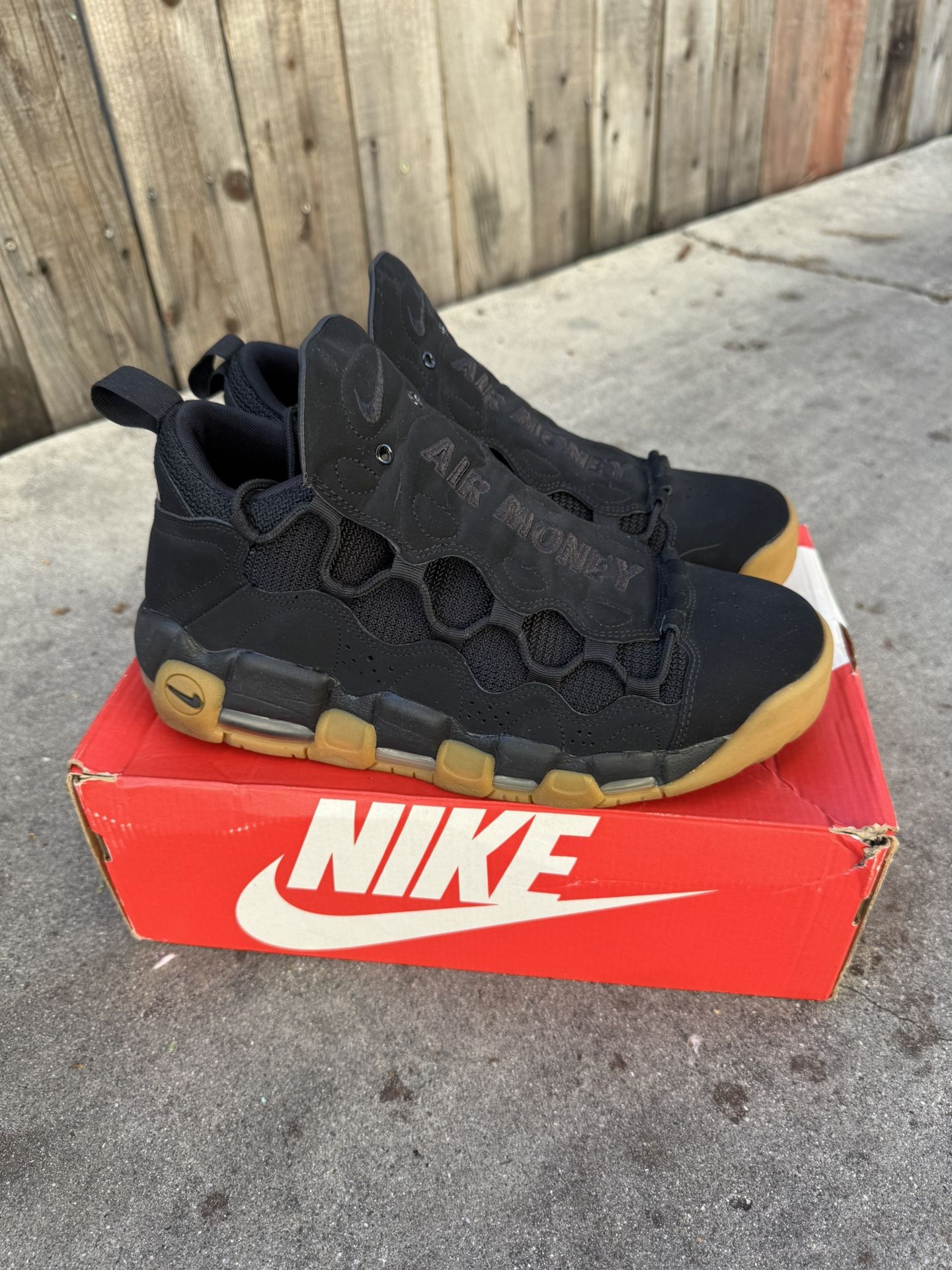 Nike Air More Money ‘Black Gum’