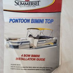 Pontoon Bimini Top Black