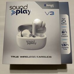SoundPlay V3 Bluetooth Wireless Earbuds, Sound Play