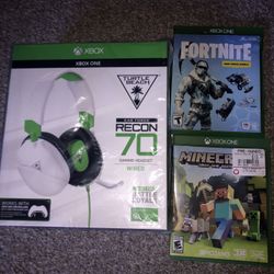 Xbox One Games & Turtle Beach Headset