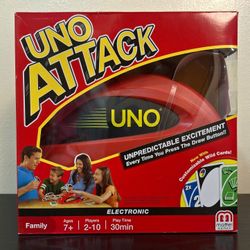 UNO ATTACK ELECTRONIC CARD GAME - NEW OPEN BOX 