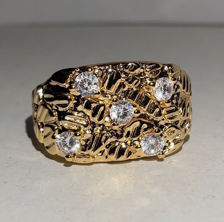 5X Gold Plated Ring For Men