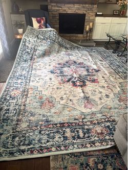 NEW 9 x 12 washable rug