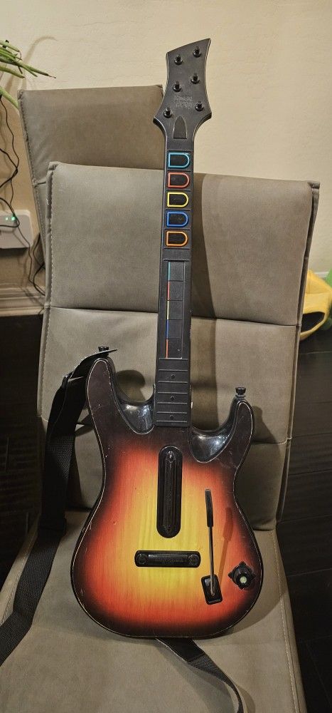 Wireless Xbox 360 Sunburst Guitar for Guitar Hero