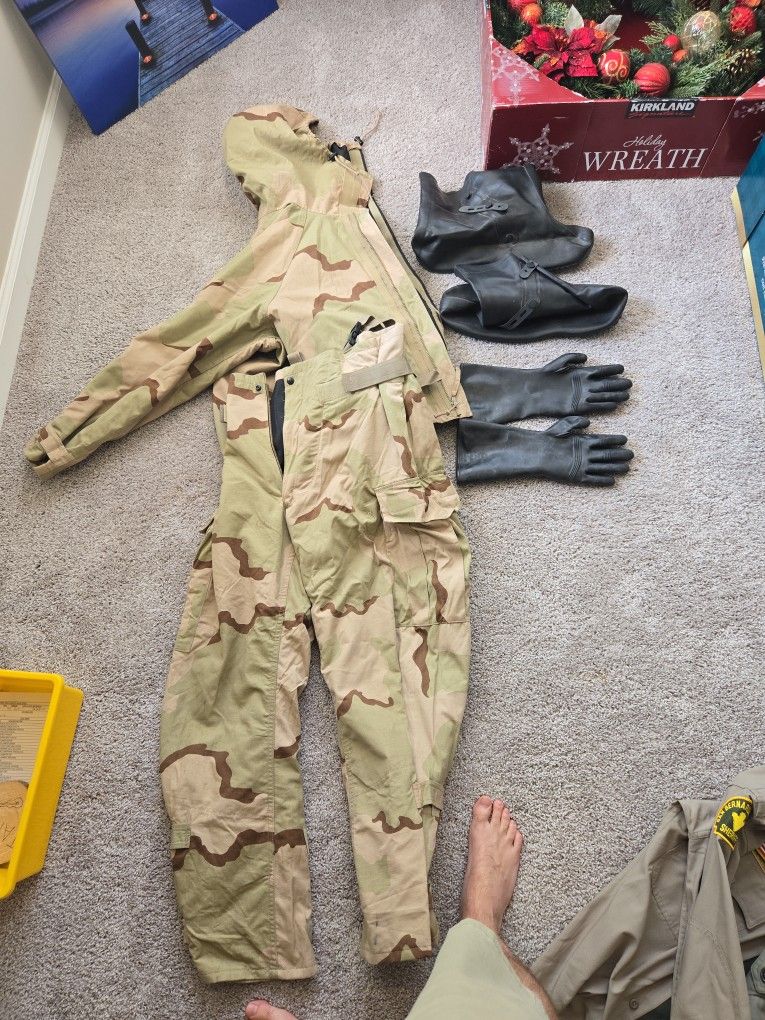 Government Chemical Protective hazmat Suit
