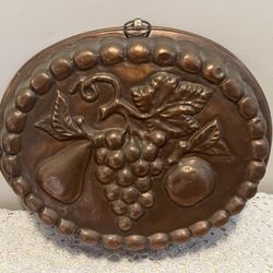 Mid 20th Century Large Antique French Copper Jelly Mold