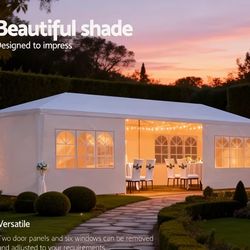 10x30' Wedding Party Canopy Tent 8 windows Outdoor Gazebo with Removable Sidewalls