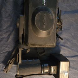Polaroid ProPack Instant Camera System ProFlash Manual Black UNTESTED