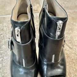 Ladies Leather High Heel Booties