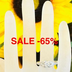 Diamond Engagement Ring NATURAL DIAMONDS 💎 SALE -50% APPRAISAL IS FROM WHEN GOLD WAS $1600 TODAY ITS ABOVE $5000 See Appraisal