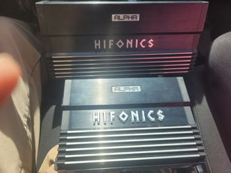 Hifonics Alpha Car Amplifiers – Lot of 2