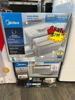 Midea U Shape Smart Window Air Conditioner Take It Home In Payments Please Read Description