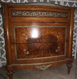 Louis XV style vintage Bombe chest large