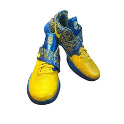 Nike Basketball KD 4 Scoring Title Blue Yellow FZ5916-400