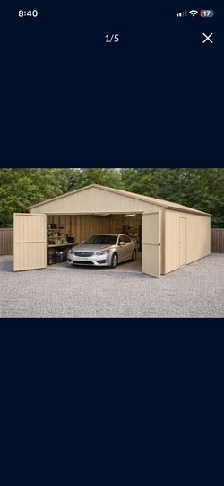 Brand new metal shed 14x20ft