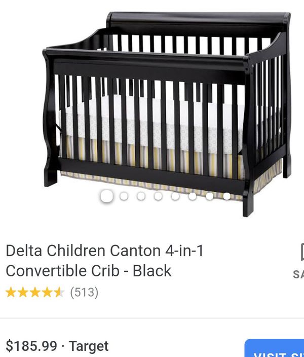 Delta Canton Black Crib Toddler Bed For Sale In Clearwater Fl