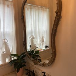 Antique Brass Gold  Mirror 