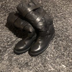 Black Tote Boots Size 7