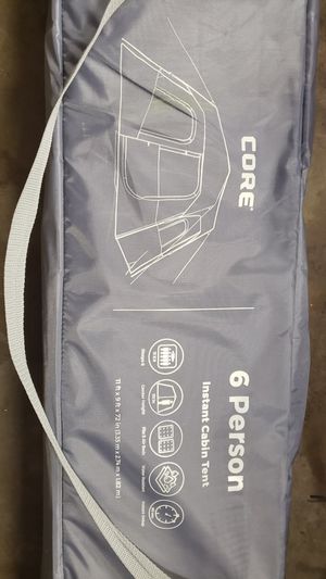 Photo BRAND NEW CORE 6 PERSON CABIN TENT....CLEANING OUT GARAGE MUST PU IN GILBERT.