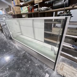 (2) White/ Glass Display Cases