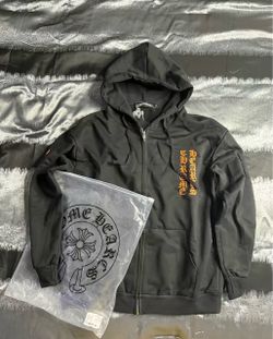 Chrome Hearts Black Zip-Up Hoodie