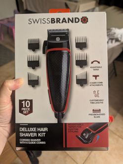 SwissBrand Deluxe Hair Shaver Kit 10-Piece