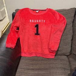 Size Large Ladies Naughty One Sweater.