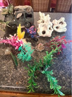 Aquarium decorations.