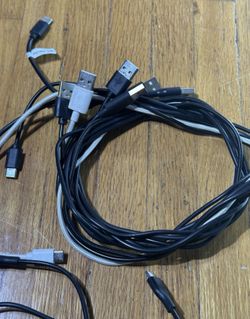 15x USB-C Charging Cables – USB-A to USB-C – Mixed Lengths Lot