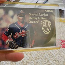 Kenny Lofton '96 Fleer Smooth Leather '95 Topps Stadium Club Members Only Baseball Cards 
