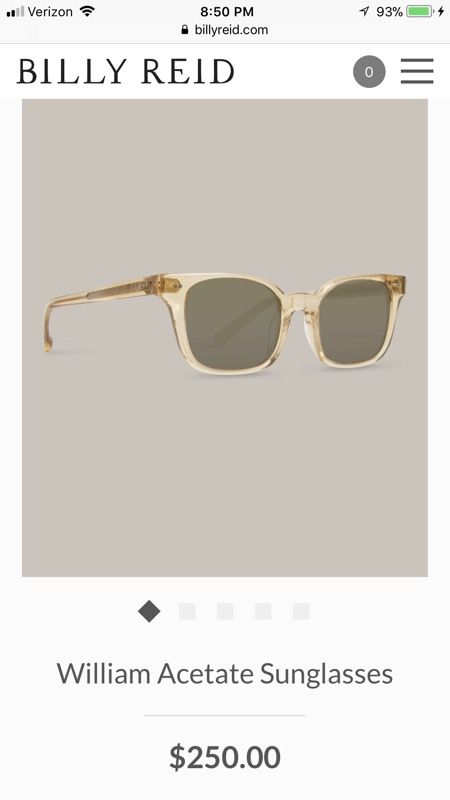 Billy Reid acetate sunglasses