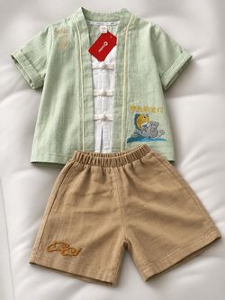 Kids Chinese Traditional Outfit Set