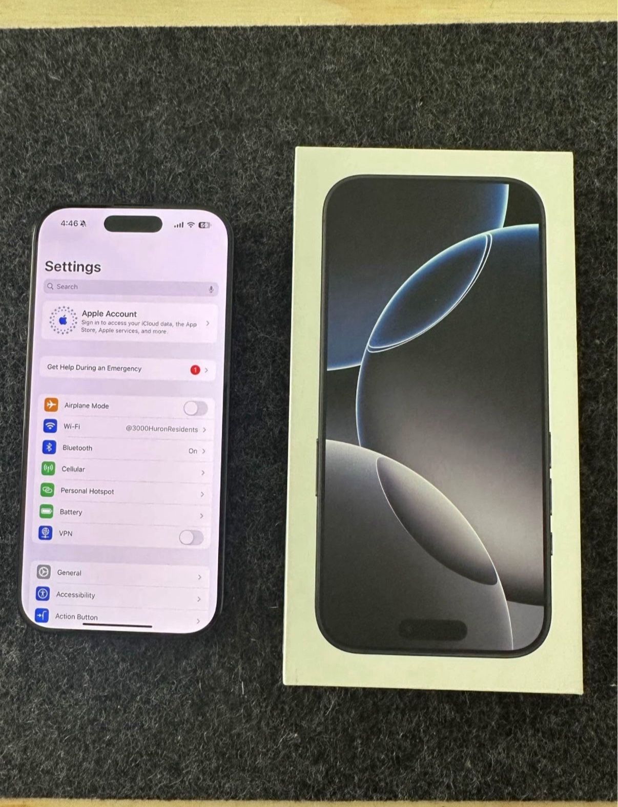 iPhone 16 Pro; 256GB; Space Black; Unlocked