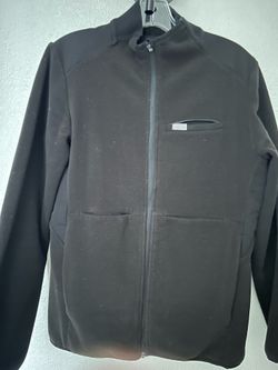 Figs Fleece Jacket-Black Size Large