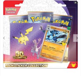 Pokémon 30th Celebration Tech Sticker Collection