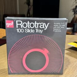 NEW GAF Rototray 100 Slide Tray Projector Sawyer's 2 x 2 Slides in SEALED BOX