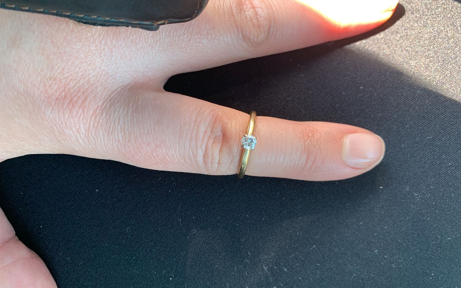 Solitaire Engagement Ring Size 6 1/2