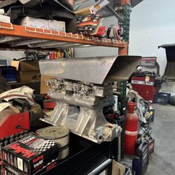 ram polished aluminum tunnel ram intake manifold 