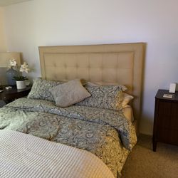 Ethan Allen 36” Round Table And Dresser. 