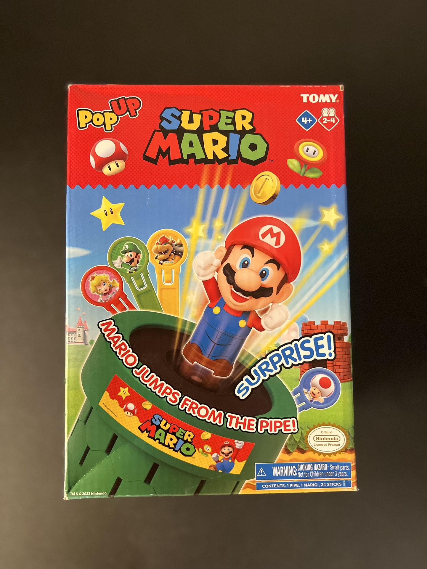 Super Mario Bros Mario Pop-Up Game by TOMY (Game, 2023) New