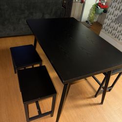 Table With Four Stools 