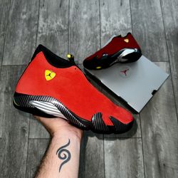 Jordan 14 Retro “Ferrari” Sizes 13 and 14 IN HAND BRAND NEW