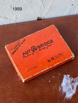 Vintage! 1959 Auto Bridge Play Yourself Bridge Game Deluxe Pocket Model No. PB