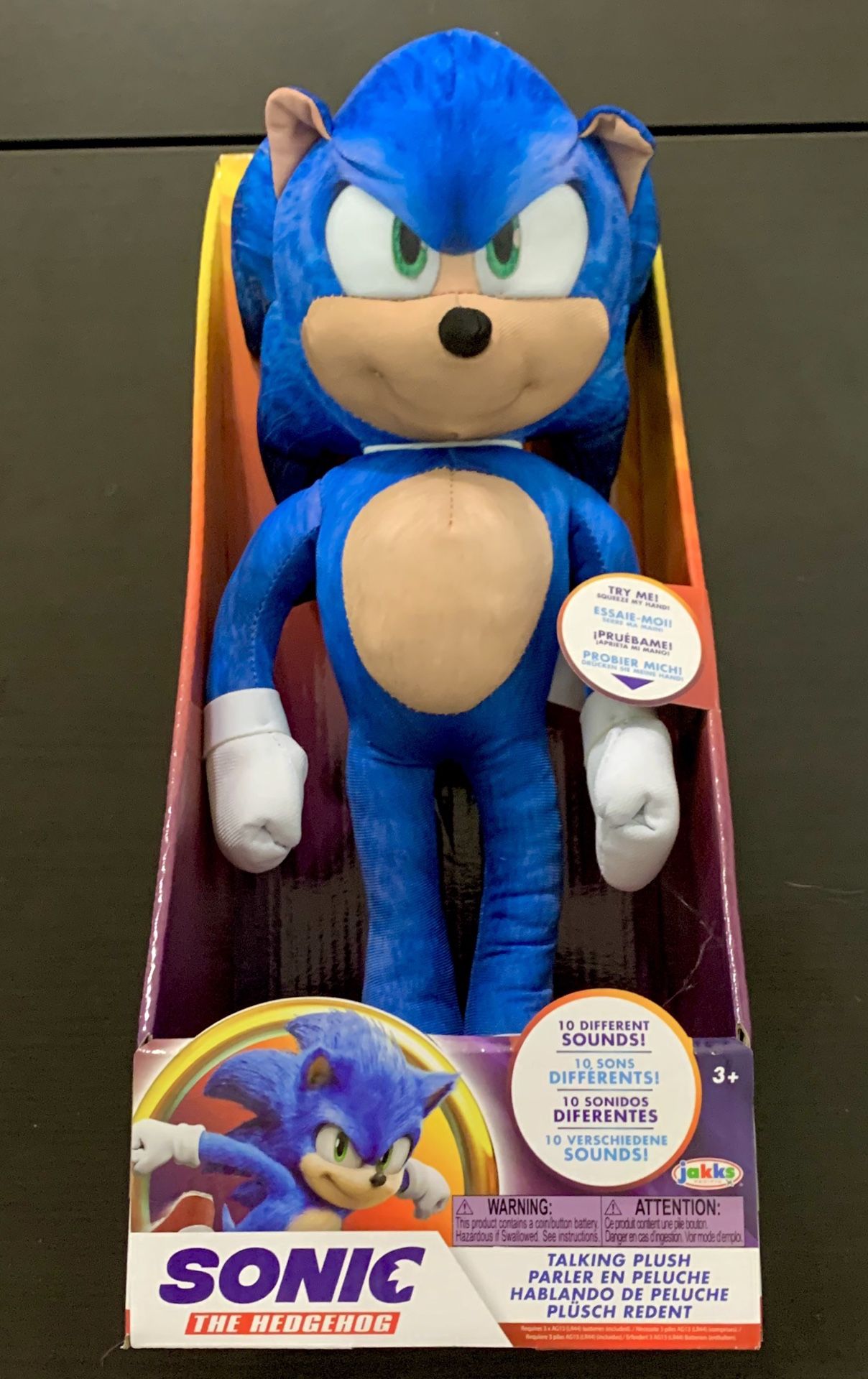 Sonic the Hedgehog 13" Talking Plush Toy from Sonic Movie
