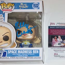 BILLY WEST SIGNED AUTOGRAPHED SPACE MADNESS REN FUNKO POP #1532 JSA COA RARE!