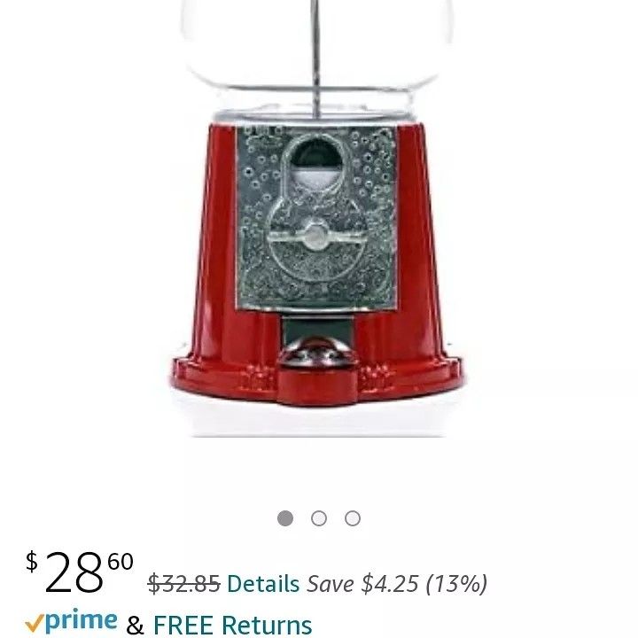 1985 circus 12" coin gumball machine