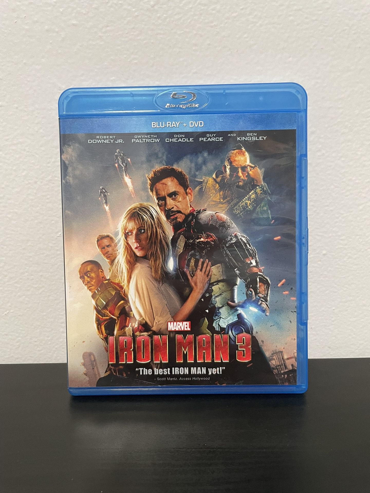 Iron Man 3 Blu-Ray DVD 2 Disc Combo Marvel Disney Robert Downey Jr 2013